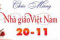 chào mừng ngày nhà giáo Việt Nam 20-11